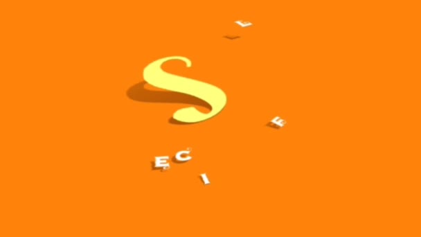 Animation Grafik Design Sonderangebot Texteffekte — Stockvideo