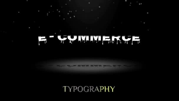 Design Gráficos Animação Commerce Efeitos Texto Filmagem De Stock