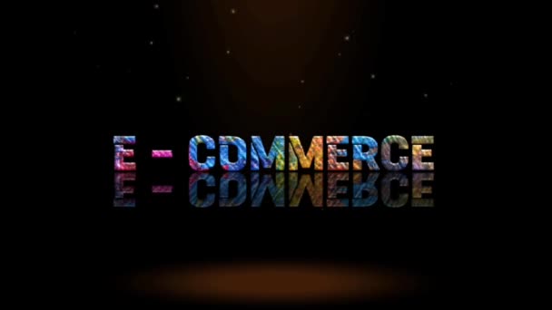 Diseño Gráficos Animación Efectos Texto Commerce — Vídeo de stock