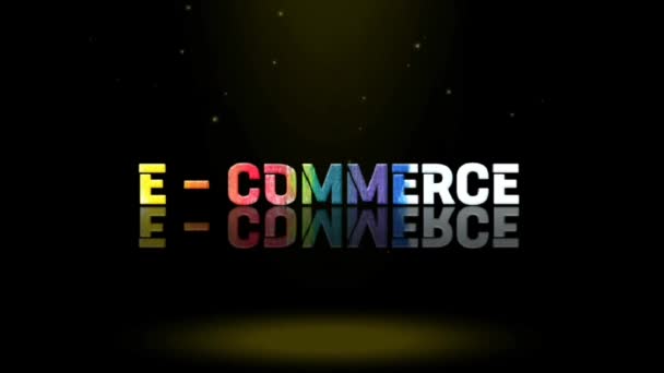 Animasjon Grafikk Design Commerce Teksteffekter – stockvideo