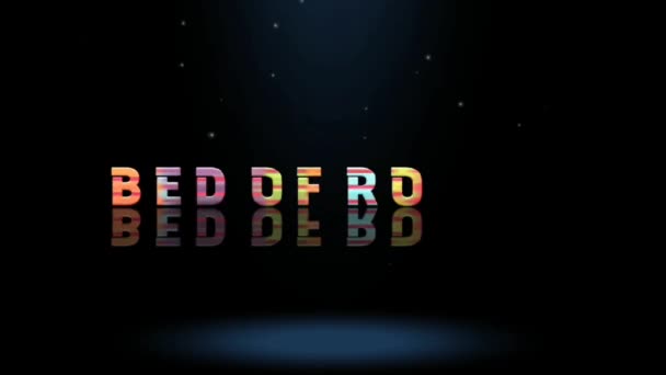 Дизайн Графіки Анімації Текстові Ефекти Bed Roses — стокове відео