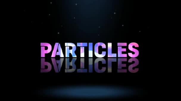 Desenho Gráficos Animação Efeitos Texto Particles — Vídeo de Stock