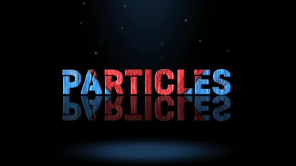 Desenho Gráficos Animação Efeitos Texto Particles — Vídeo de Stock