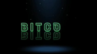3B Canlandırma Grafik Tasarımı, BITCOIN Metin Efektleri.