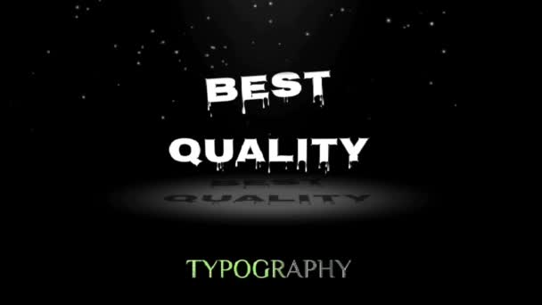 Animasjon Grafikkdesign Beste Quality Tekst Effekter – stockvideo