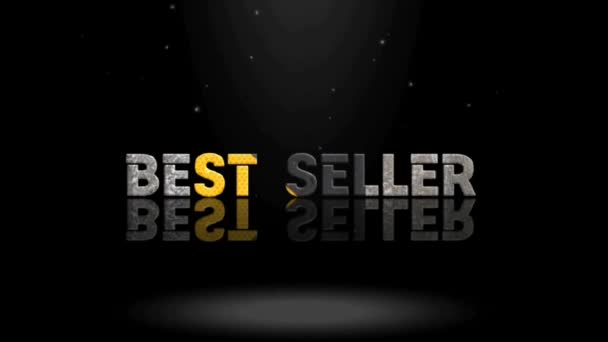 Animation Graphics Design Best Seller Text Effects — Stock Video