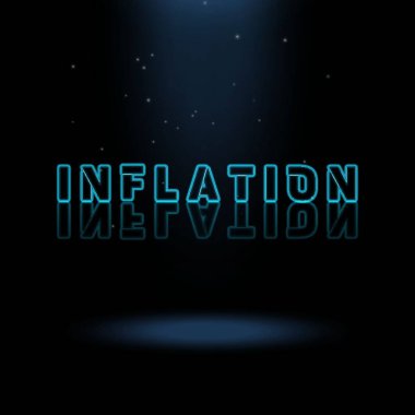 3D Canlandırma Grafik Tasarımı, INFLATION Metin Efektleri.