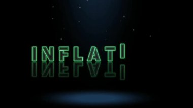 3D Canlandırma Grafik Tasarımı, INFLATION Metin Efektleri.