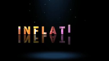 3D Canlandırma Grafik Tasarımı, INFLATION Metin Efektleri.
