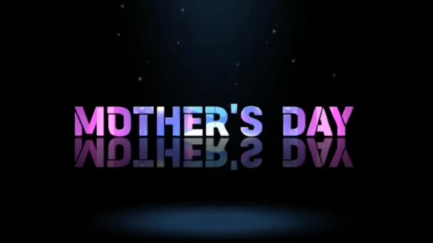 Animatie Grafische Vormgeving Moeder Day Text Effects — Stockvideo