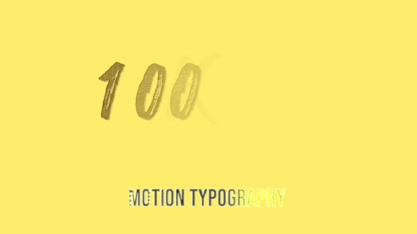 Diseño Gráficos Animación Efectos Texto 100K — Vídeos de Stock