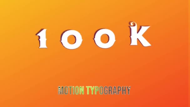Animatie Grafische Vormgeving 100K Teksteffecten — Stockvideo