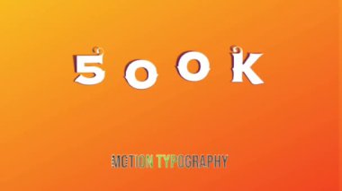 3B Canlandırma Grafik Tasarımı, 500K Metin Efektleri.