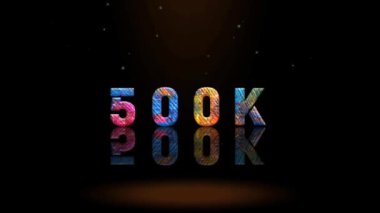3B Canlandırma Grafik Tasarımı, 500K Metin Efektleri.