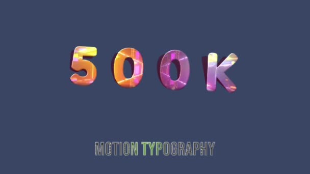 Diseño Gráficos Animación Efectos Texto 500K — Vídeo de stock