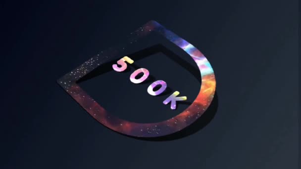 Animering Grafisk Design 500K Texteffekter — Stockvideo