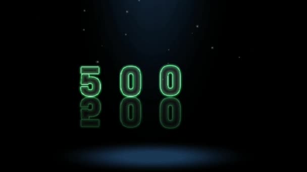 Design Gráficos Animação Efeitos Texto 500K — Vídeo de Stock