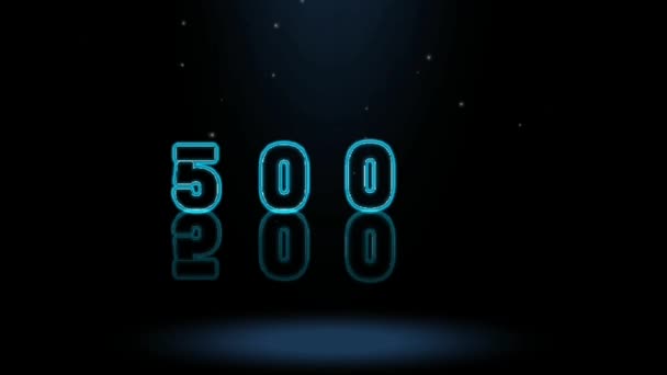 Desain Grafis Animasi Efek Teks 500K — Stok Video