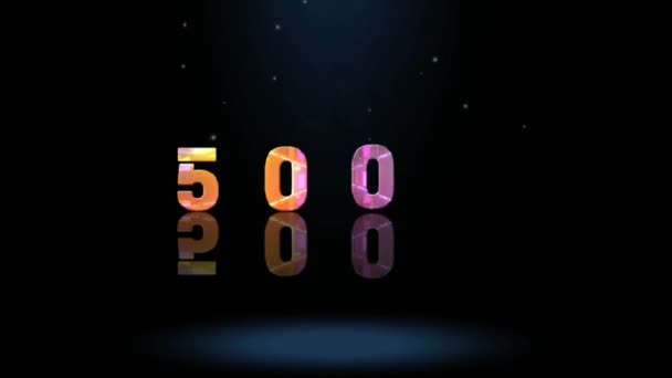 Σχεδιασμός Γραφικών Animation Εφέ Κειμένου 500K — Αρχείο Βίντεο