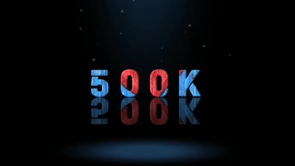 Progettazione Grafica Animazione 500K Effetti Testo — Video Stock