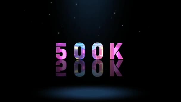 Design Gráficos Animação Efeitos Texto 500K — Vídeo de Stock