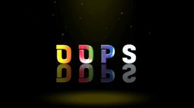 3B Canlandırma Grafik Tasarımı, OPS Metin Efektleri.