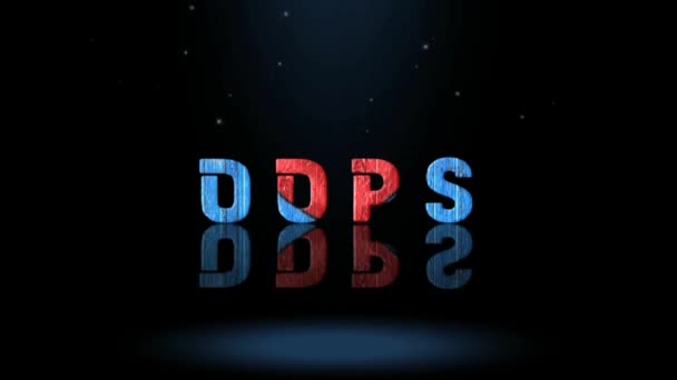 3D动画图形设计 Oops文字效果 — 图库视频影像
