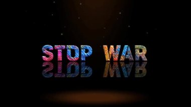 3D Canlandırma Grafik Tasarımı, DUR SAVAŞ Metin Efektleri.