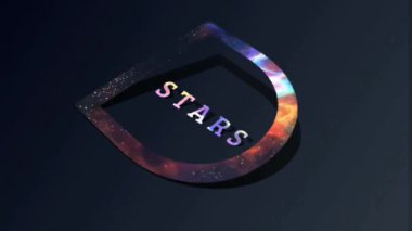 3B Animasyon Grafik Tasarımı, STARS Metin Efektleri.