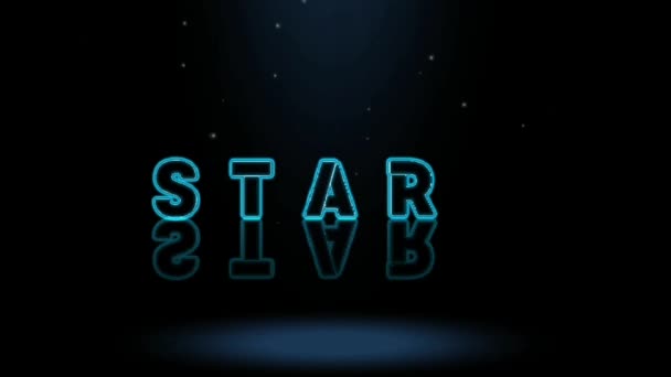 3D动画图形设计 Stars文字效果 — 图库视频影像