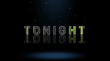 3B Canlandırma Grafik Tasarımı, Bu gece Metin Efektleri.