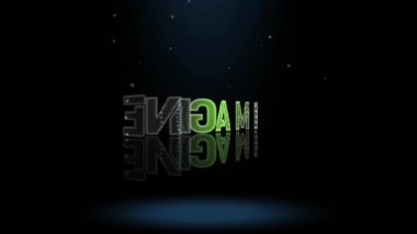 3B Canlandırma Grafik Tasarımı, Resim Metni Efektleri.