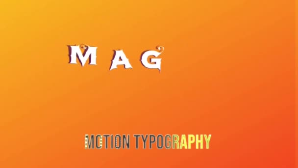 Анимация Графический Дизайн Imagine Текстовые Эффекты — стоковое видео