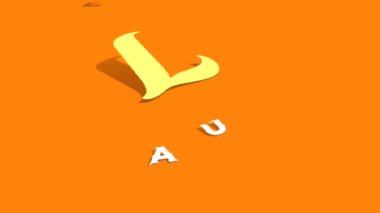 3D Animasyon Grafik Tasarımı, Gülen Metin Efektleri.