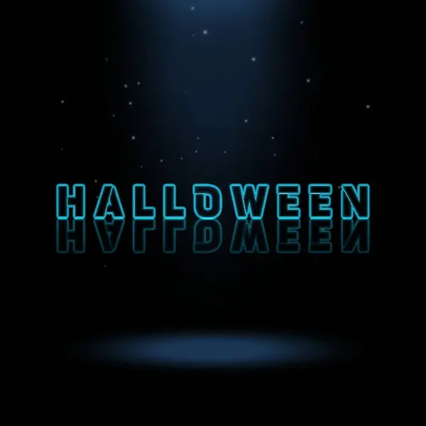 3D Canlandırma Grafik Tasarımı, Cadılar Bayramı Metin Efektleri.