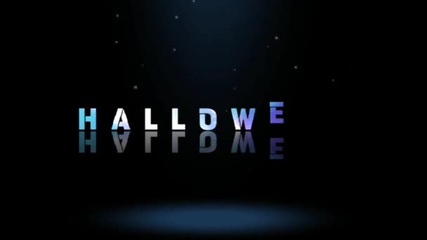 Design Gráfico Animação Halloween Texto Efeitos — Vídeo de Stock