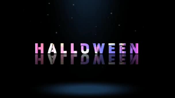Desain Grafis Animasi Efek Teks Halloween — Stok Video