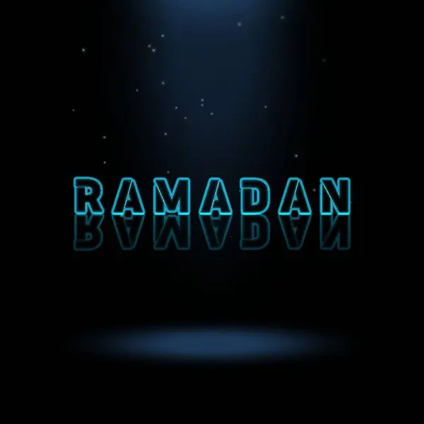 stock image 3D Animation Graphics Design, RAMADAN Text Effects.