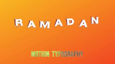3D Canlandırma Grafik Tasarımı, RAMADAN Metin Efektleri.