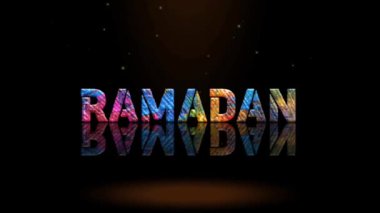 3D Canlandırma Grafik Tasarımı, RAMADAN Metin Efektleri.
