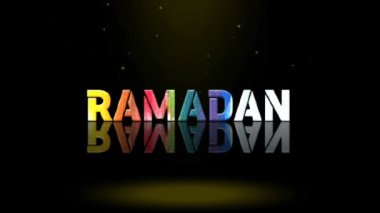 3D Canlandırma Grafik Tasarımı, RAMADAN Metin Efektleri.
