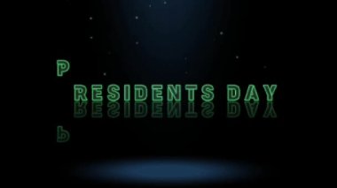 3D Canlandırma Grafikleri Tasarımı, Başkanlık Günü Metin Efektleri.