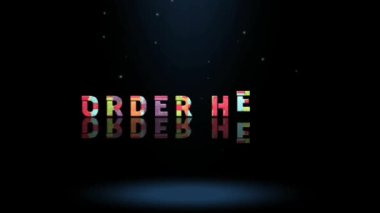 3D Canlandırma Grafik Tasarımı, Sipariş Metin Efektleri.