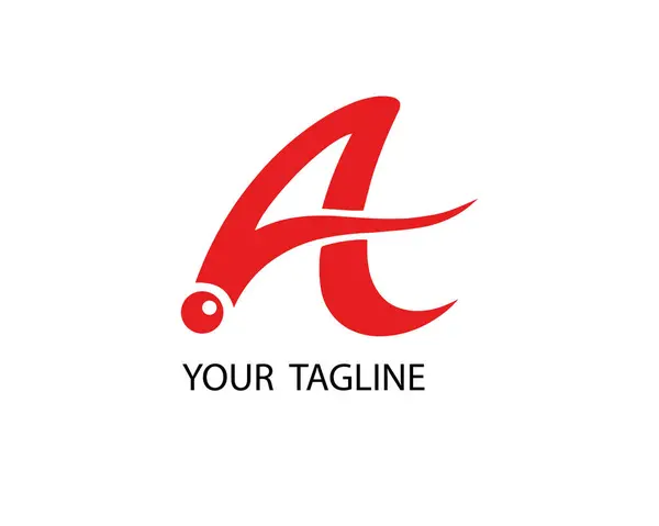 Zarif bir harf. Beyaz arkaplanda izole edilmiş bir logo tasarımı. Yaratıcı ve modern bir sembol vektör tasarımı.