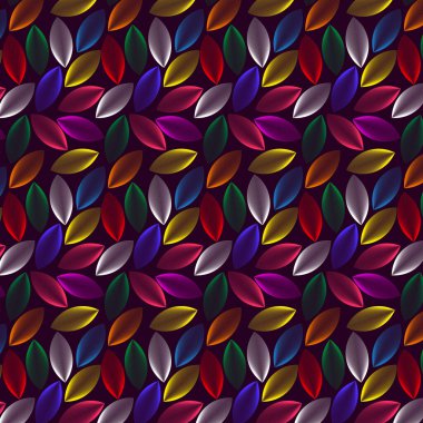 Zarif, kusursuz desensiz çiçek yapraklı vektör tasarımı. Arkaplan, doku, kumaş, ambalaj, tekstil, giysi, baskı veya diğerleri için uygun renkli çiçek deseni.