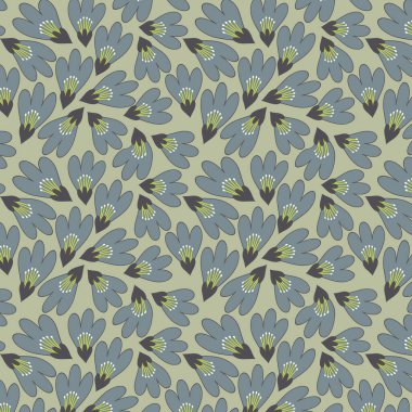 Zarif, kusursuz dekoratif çiçek desenli vektör tasarımı. Arkaplan, doku, kumaş, ambalaj, tekstil, giysi, baskı veya diğerleri için uygun renkli çiçek deseni.