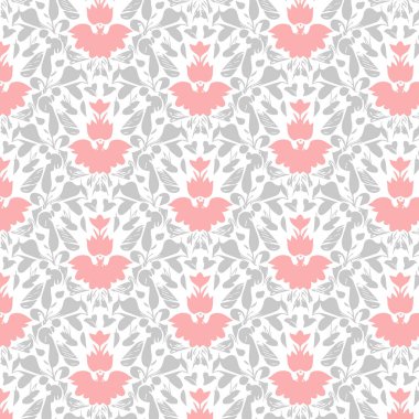 Zarif dekoratif çiçek desenli vektör tasarımı. Arkaplan, doku, kumaş, ambalaj, tekstil, giysi, baskı veya diğerleri için uygun renkli çiçek deseni.