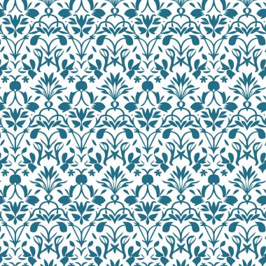 Zarif dekoratif çiçek desenli vektör tasarımı. Arkaplan, doku, kumaş, ambalaj, tekstil, giysi, baskı veya diğerleri için uygun renkli çiçek deseni.