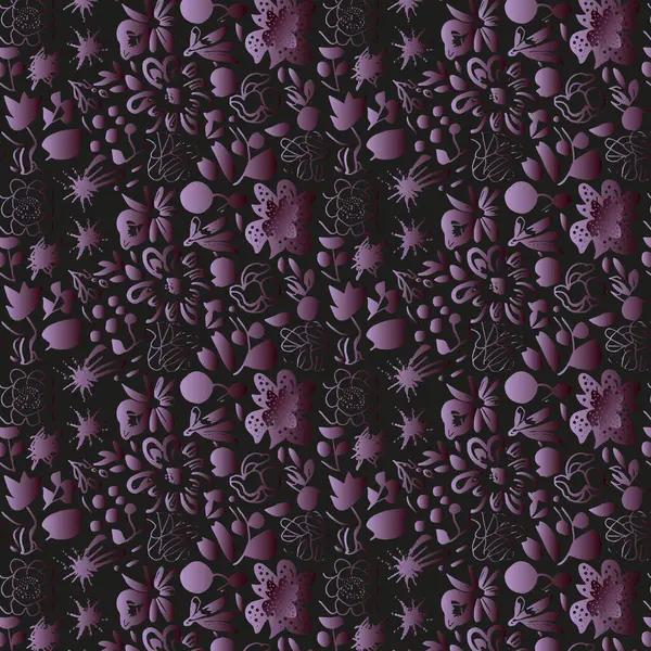 Zarif dekoratif çiçek desenli vektör tasarımı. Arkaplan, doku, kumaş, ambalaj, tekstil, giysi, baskı veya diğerleri için uygun renkli çiçek deseni.