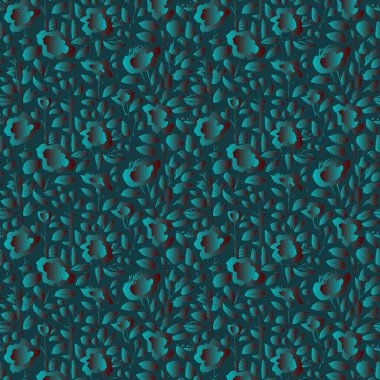 Zarif dekoratif çiçek desenli vektör tasarımı. Arkaplan, doku, kumaş, ambalaj, tekstil, giysi, baskı veya diğerleri için uygun renkli çiçek deseni.